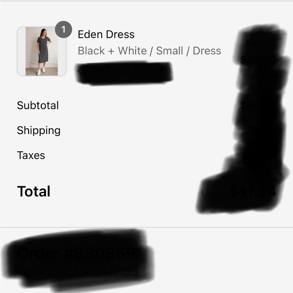 NWOT Carly Jean Los Angeles Eden Ribbed Dress - Size Small - Picture 8 of 8